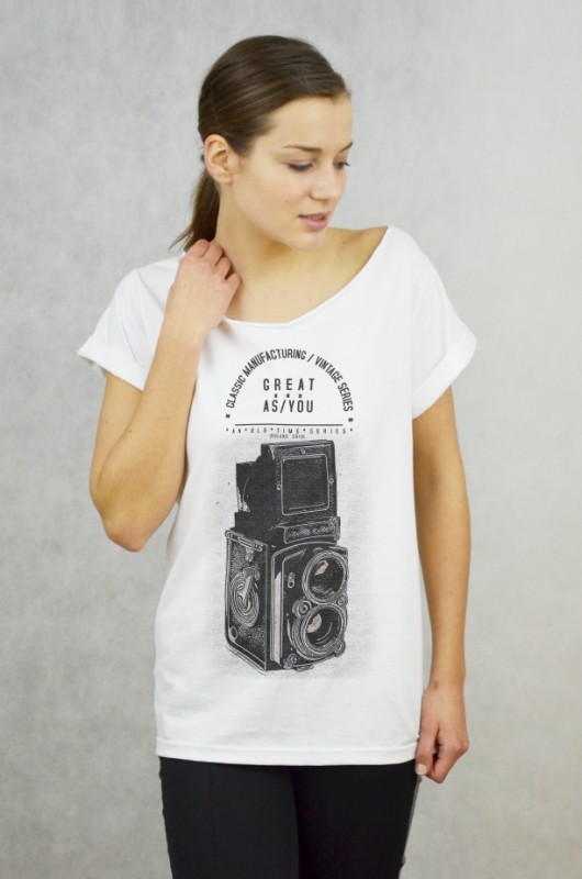 OLD CAMERA - Koszulka Oversize T-shirt GAU great as You