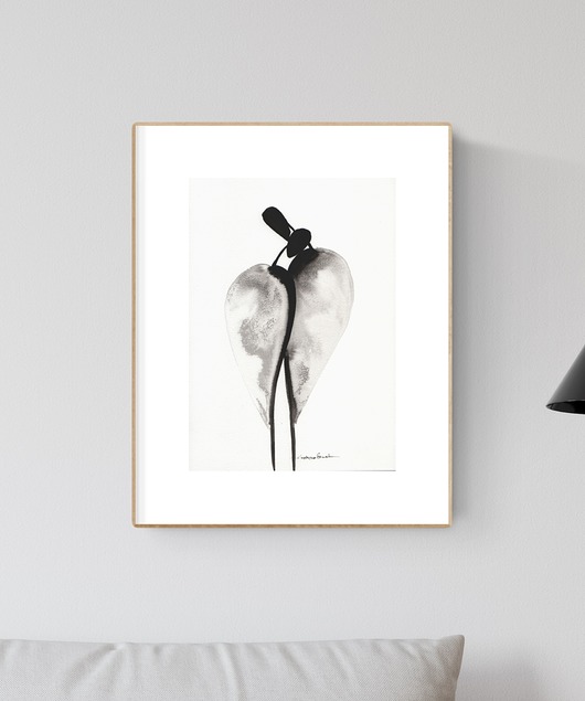 grafika 21X30 cm wykonana ręcznie MiniMalArt