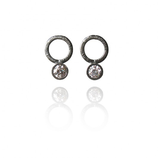 kolczyki z cyrkonią RITA KOS jewellery