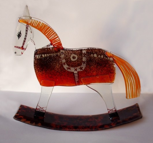 konik na biegunach OGNISTY Borowska Glass Design