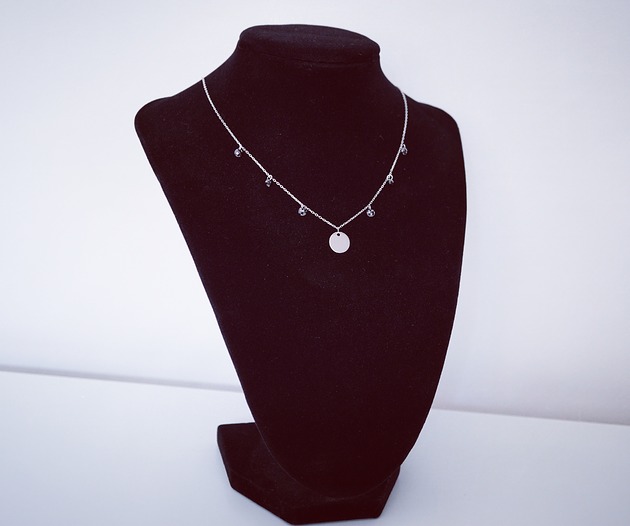 Srebrny naszyjnik z czarnymi cyrkoniami VENA Jewellery