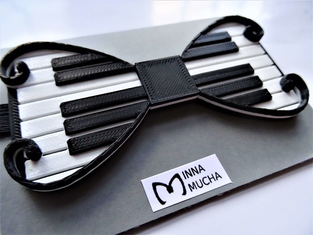 muszki i krawaty Mucha Chopina z druku 3D