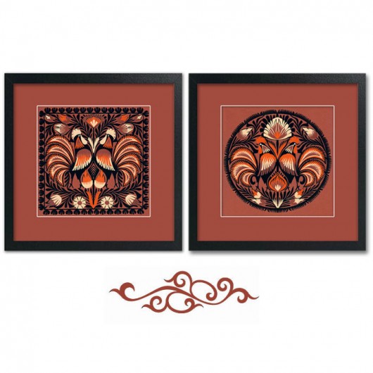 kogutki MARSALA  (PaperCut Artwork)_kpl. na ludowo