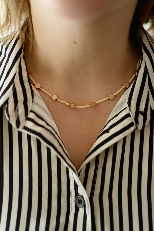 naszyjniki - inne Delikatny naszyjnik serca