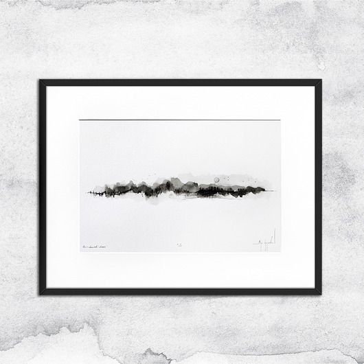 obrazy Oryginalny obraz - akwarela i tusz