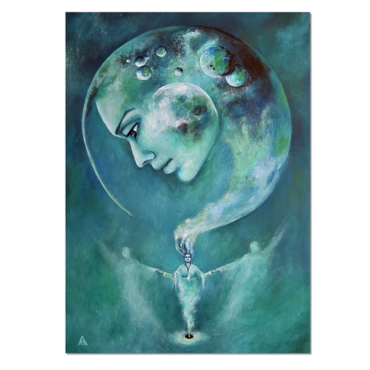 obrazy Poddanie surrealizm realizm magiczny oryginalny obraz ręcznie malowany