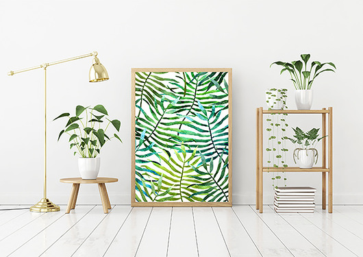 plakat. egzotyczny Love Life and Forest