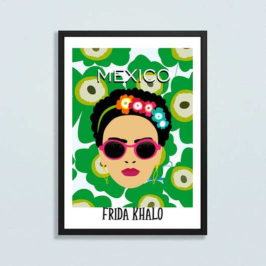 plakaty Plakat Frida turkusy