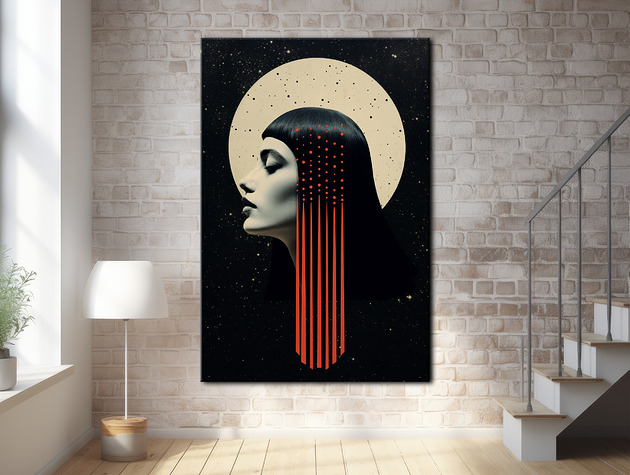 plakaty Pył księżycowy - Plakat - Druk - Kolaż, Abstrakcja, Surrealizm, Loft #25