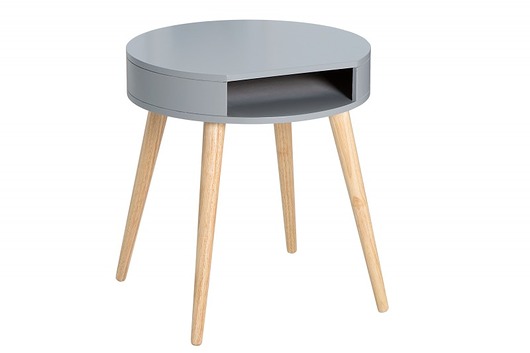 stoliki kawowe Stolik nocny Igloo Wood szary dąb 50cm