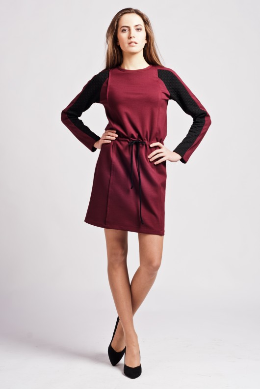 Dress with quilted accents  / suk110 Lanti