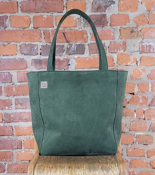 torby na ramię Lazy bag Bukka zielona vegan oversize