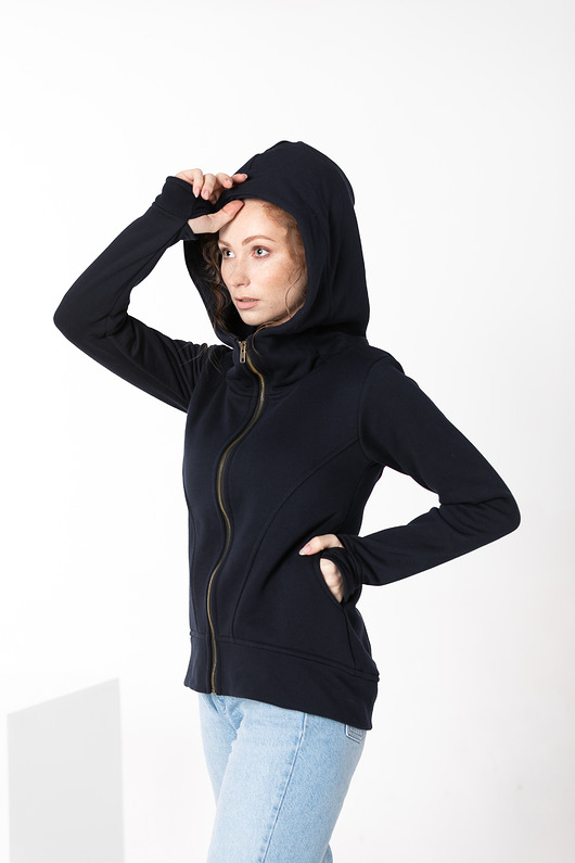 bluza z kapturem damska Bluza damska.na zamek, kaptur