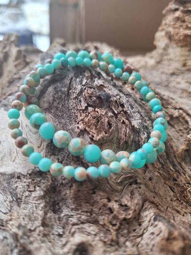 bransoletki z kamieni naturalnych Bransoletka jaspis cesarski matowy