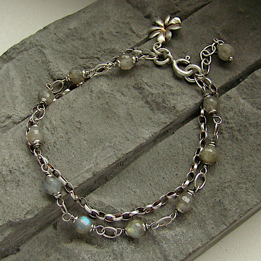 bransoletki z kamieni naturalnych Labradoryty na szczęście