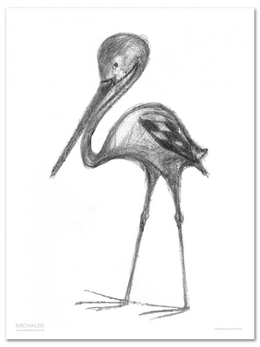 Bocian Szachowy (seria Poster) ARTMICHALEK