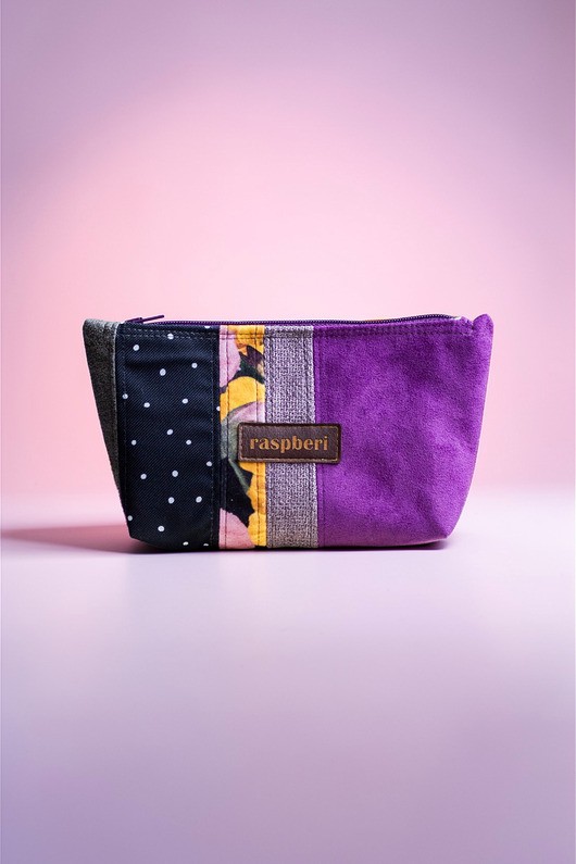 kosmetyczki Kolorowa patchworkowa kosmetyczka MIDI