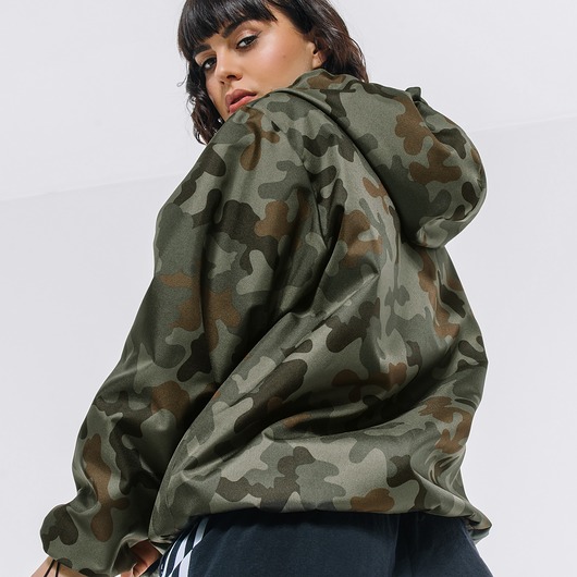 kurtki damskie Kurtka zimowa ocieplana typu anorak moro