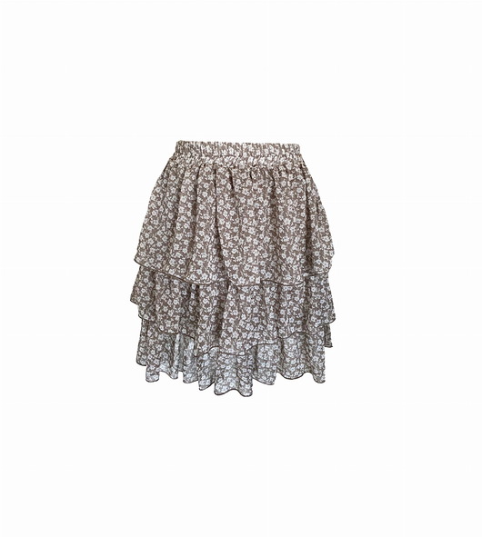 Spódnica JOLIE SHORT BEIGE SILK elevenstory