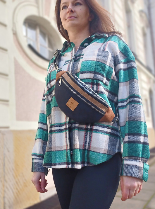 saszetka nerka Nerka damska z nubuku Arizona