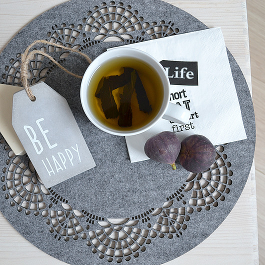 filcowa serwetka Matyldy felt label