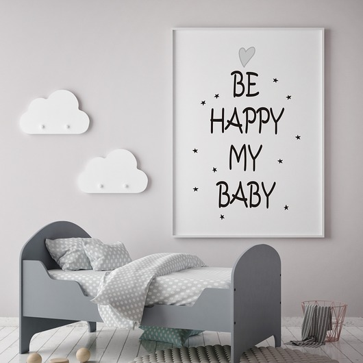 Plakat do dziecięcego pokoju Be Happy My Baby TamTamTu