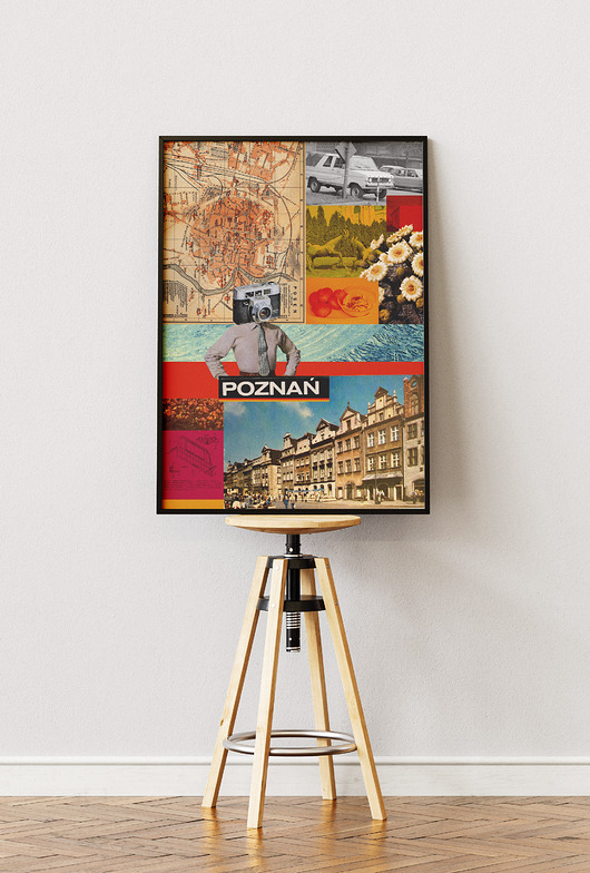 plakaty Plakat Poznań - Kolaż Fine Art - Wielkopolska