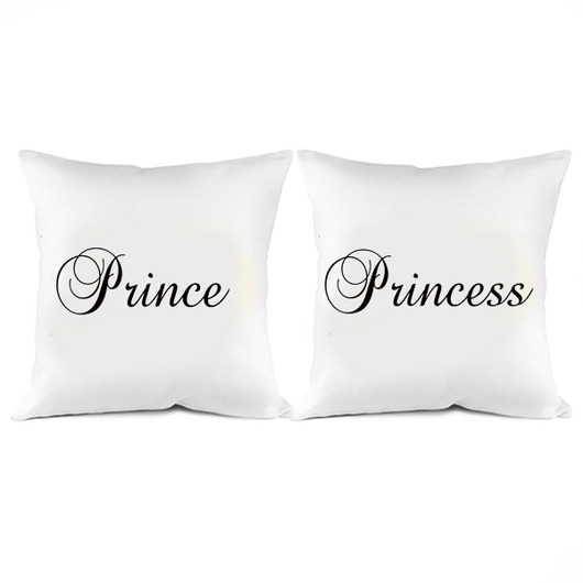 Zestaw poszewek PRINCE & PRINCESS  2 szt 40X40CM Lawendowy Bazar