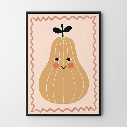 obrazy i plakaty do pokoju dziecięcego Gruszka - plakat dla dzieci pokój dziecka