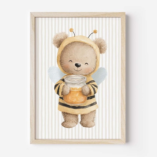obrazy i plakaty do pokoju dziecięcego Plakat Na Ścianę Dla Dzieci Pszczółkowi Przyjaciele nr. 3