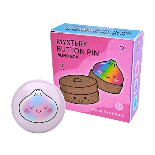 przypinki BLIND BOX Przypinka Pierożek Squishy Dumpling 25mm Niespodzianka