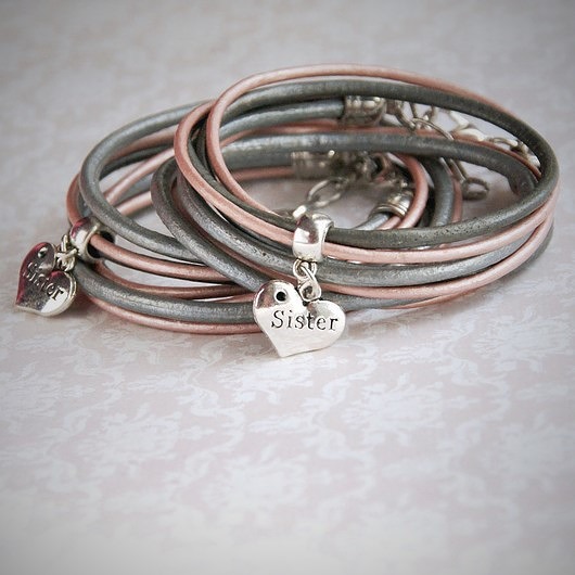 siostrzany komplet SILVER&PINK - na prezent :) kaktusia