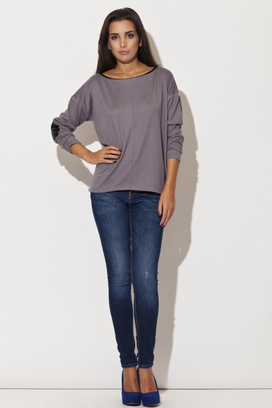 Sweter K118 Szary Lenitif