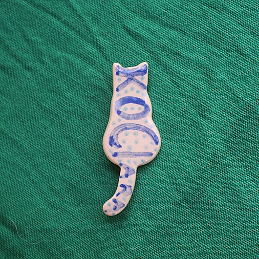 broszki Broszka ceramiczna kot KOCIARA