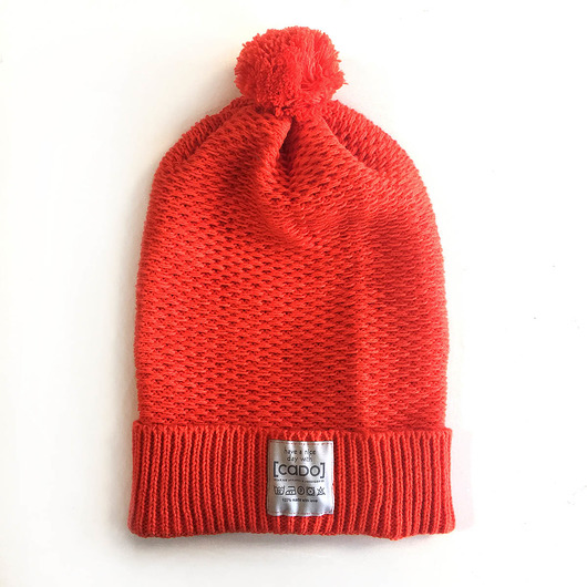 Czapka Beanie Pompon Pomarańcz CADOaccessories