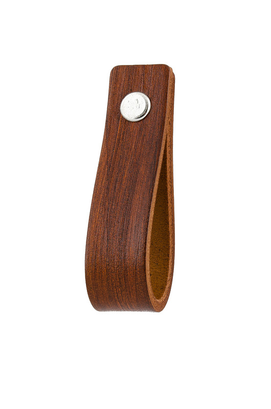 gałki do mebli Skórzany uchwyt meblowy COLORISO S TAN WOOD P