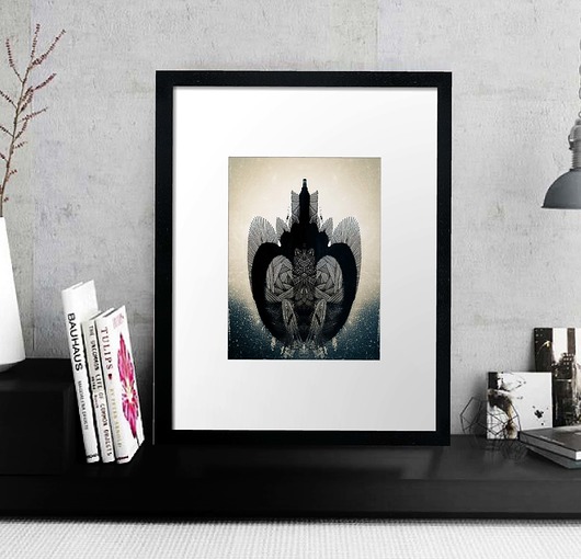 Plakat Grafika autorski wzór "Aztec" ThinLine