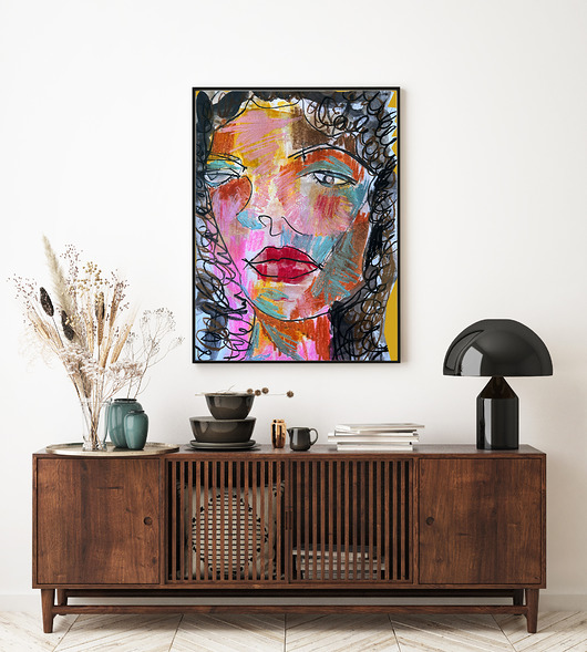 grafiki i ilustracje Blond lady