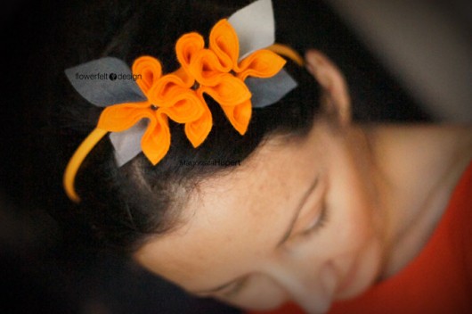 orange FlowerFelt Design