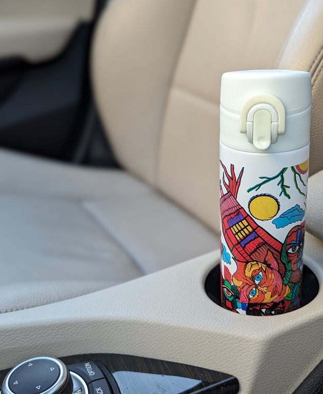 kubki Termos biały Artsider 350 ml