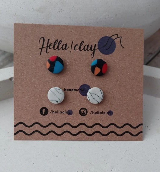 Minikolczyki 2pack Hellaclay