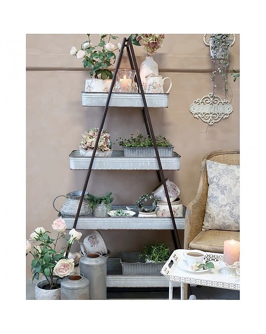 kwietniki Kwietnik Metalowy Regał Drabina Alma