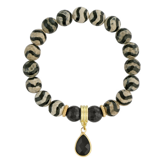 Tibet agate - beige & black 3. Lavoga