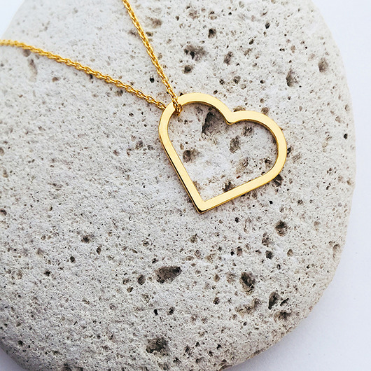 naszyjnik z sercem,  heart necklace Anemon Atelier