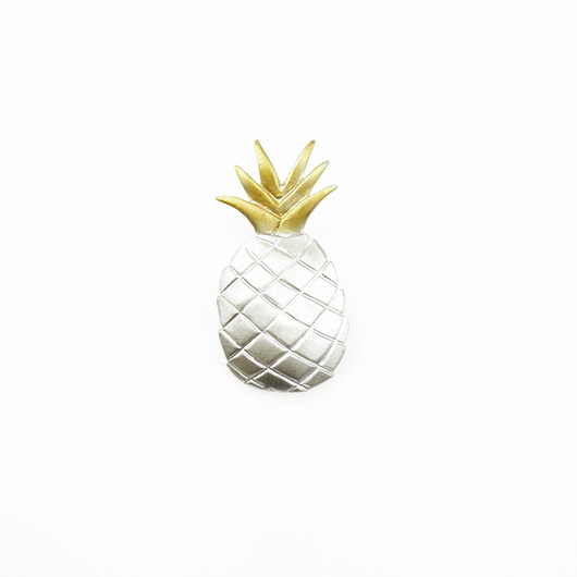 wisiory Ananas jasny - zawieszka srebrna