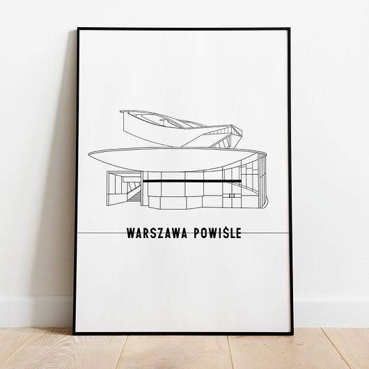 Plakat Warszawa Powiśle no to ładnie