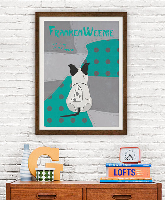 plakaty Frankenweenie - Tim Burton - plakat 50x70 cm