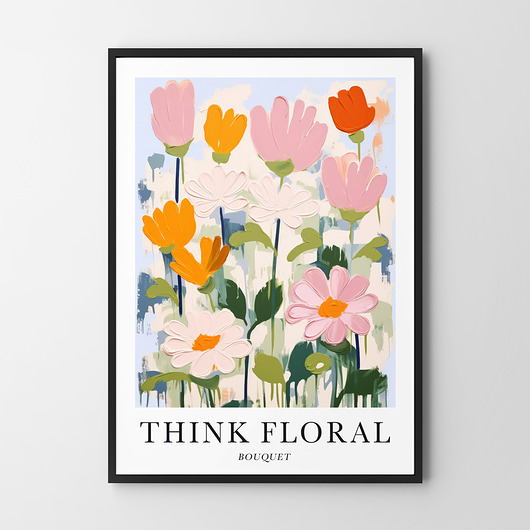 plakaty Plakat Jasne malarskie kwiaty