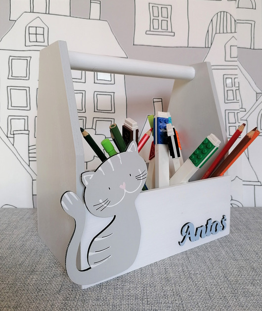 pojemniki na zabawki Organizer na biurko dla dziecka-Pk35