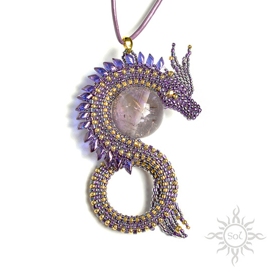 Erloa,wisior ze smokiem,beading Sol
